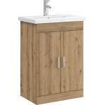 vidaXL Комплект мебели за баня Дъб артизан 61 x 40 x 84, 5 см (3404357)
