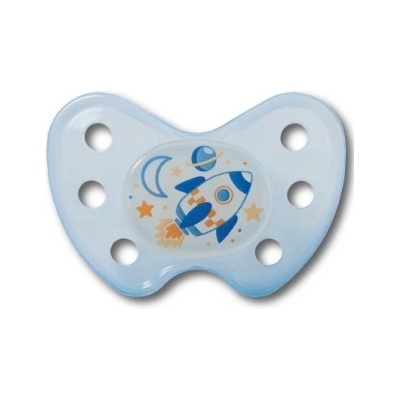 Dentistar Силиконова светеща залъгалка Dentistar - Ракета, размер 2 (22293)