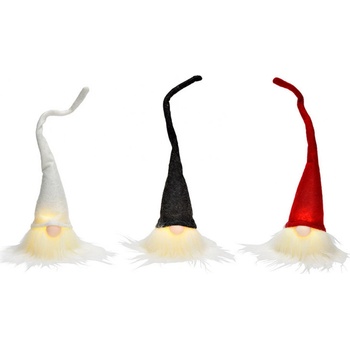 Textilomanie LED závesný trpaslík GNOME 26 cm viac farieb Farba: Biela