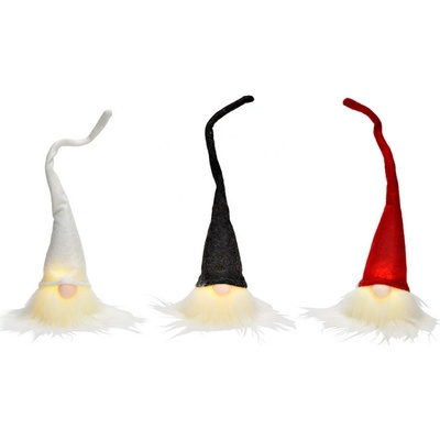 Textilomanie LED závesný trpaslík GNOME 26 cm viac farieb Farba: Biela