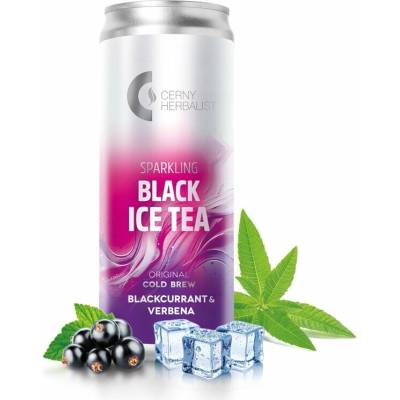 Eurona C CERNY HERBALIST Perlivý čierny ľadový čaj Čierna ríbezľa & verbena 330 ml