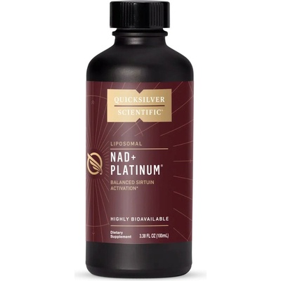 Quicksilver Scientific NAD+ Platinum tekutina 100 ml