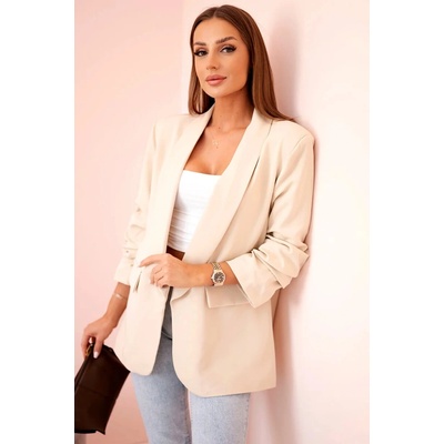 Kesi sako 9709 s elegantnou klopou Béžová