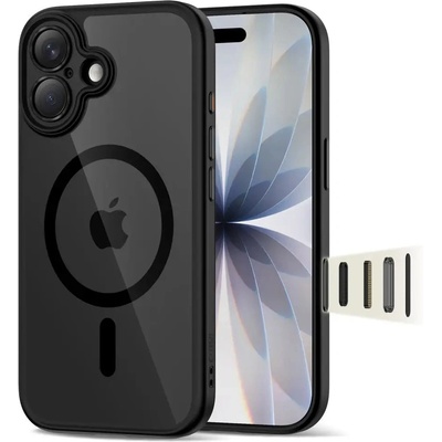 Tech-Protect Кейс Tech-Protect Magpeak Magsafe CC за iPhone 17 - прозрачен черен (5906302333608)