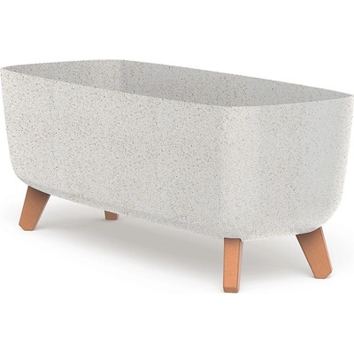 Prosperplast Květináč GRACIA CASE ECO WOOD bílý 58 cm