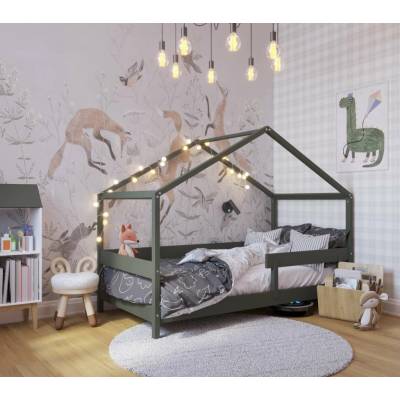 YappyKids Diely na prestavbu domčeka YappyHytte 160-80cm na posteľ zelená