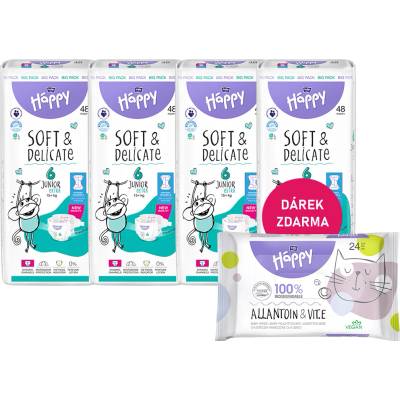 Bella Happy Soft & Delicate BigPack 6 15+ kg - 4x48 ks 192 ks