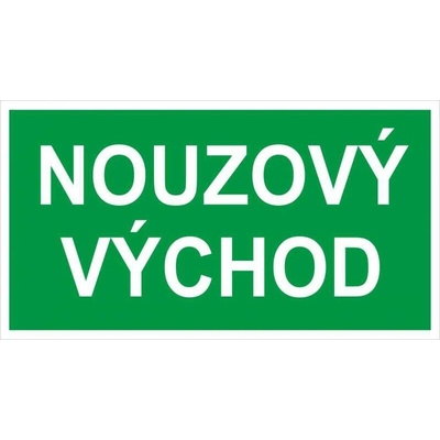 Fotoluminiscenční samolepka Nouzový východ 210 x 100 mm VÝPRODEJ