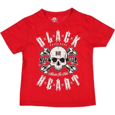 Black heart детска тениска black heart - НАСИТЕНО ЧЕРВЕНО - 17581