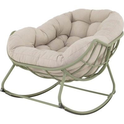 COZY křeslo/houpací křeslo Lesli Living Houpací krémově zelená
