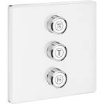 GROHE Grohtherm SmartControl квадратен бял смесител за душ с 3 изхода (29158LS0)