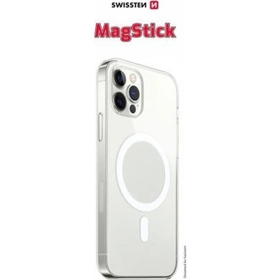 SWISSTEN CLEAR JELLY MagStick FOR IPHONE 13 PRO čiré
