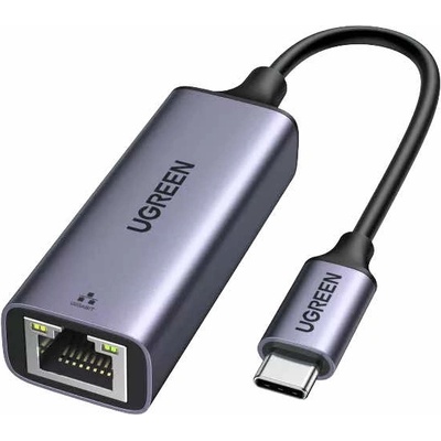 UGREEN Адаптер USB-C към Ethernet за компютри с USB-C порт - Ugreen USB-C External USB Network Adapter 1000Mbps (тъмносив) (CM199 (50737))