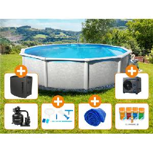 Steinbach Grande Pool Set Rounf Ø 457 x 135 cm - Пълен комплект Medium - 1 компл (011765)
