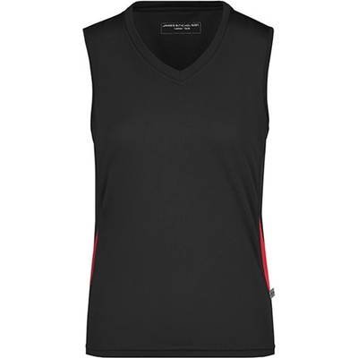 James&Nicholson Dámsky bežecký top JN315 Black