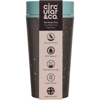rCUP Circular&CO Black and Teal 340 ml