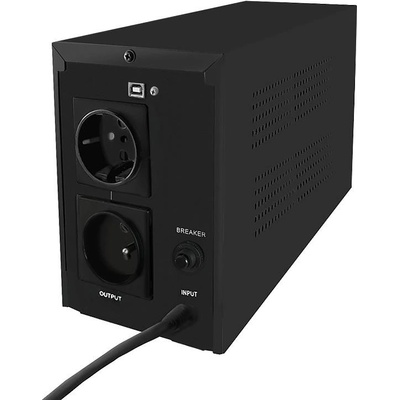 Qoltec MONOLITH 1200VA 720W LCD USB 53954