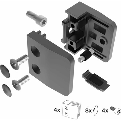 Umakov Držiak skla set A-BL/2600-000-set4