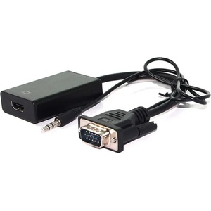 Roline Преходник Roline 12.99. 3117, от VGA(м) + 3.5 jack към HDMI(ж), черен (12.99.3117)