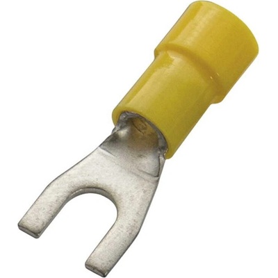 260724 Vidlička lisovací Cu s nylon-izolací 4 - 6 mm2, M 6 žlutá, Haupa