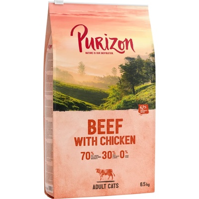 Purizon Икономична опаковка: Purizon суха храна за котки - Adult говеждо и пиле (2 x 6, 5 кг)