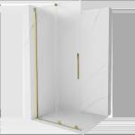 Mexen Velar плъзгаща се душ стена Walk-in 80 x 200 см, мраз 8 мм, злато - 871-080-000-33-50 (871-080-000-33-50)