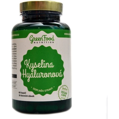 GreenFood-Nutrition Kyselina hyaluronová 60 vegan kapsúl