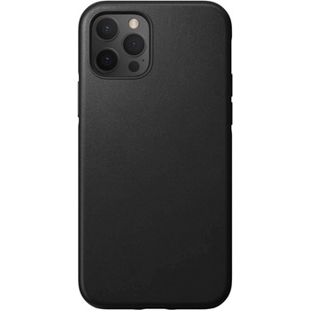 Nomad Leather Rugged Case - кожен (естествена кожа) кейс за iPhone 12, iPhone 12 Pro (черен)
