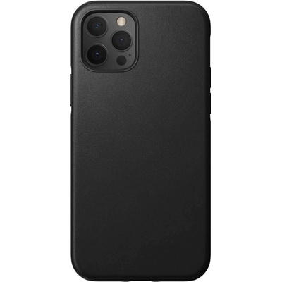 Nomad Leather Rugged Case - кожен (естествена кожа) кейс за iPhone 12, iPhone 12 Pro (черен)