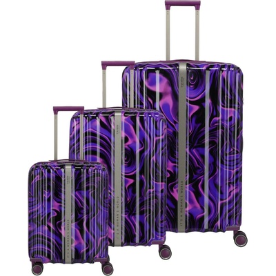 Travelite Комплект пътни куфари Travelite Lascana Edition S, M, L Purple Swirl Travelite | Lilav | ЖЕНИ | ЕДИН РАЗМЕР