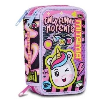 Mitama Only Funny Moments ученически несесер с 3 ципа, ПЪЛЕН