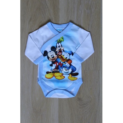 БЕЙБ ФЕШЪН ЕООД Боди с дълъг ръкав Мики Маус, 56