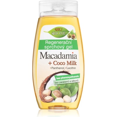 Bione Cosmetics Macadamia + Coco Milk регенериращ душ гел 260ml