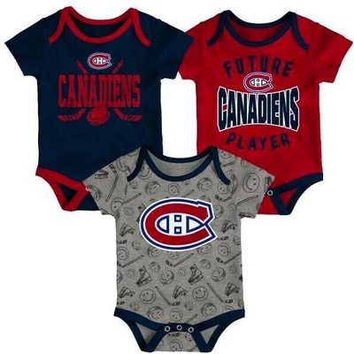 Dětské body Fanatics Slam Dunk 3Piece Creeper Set Montreal Canadiens