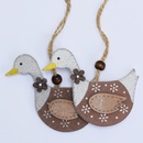 Drevené výrezy- húsky na zavesenie 2 ks 17x7x1 cm