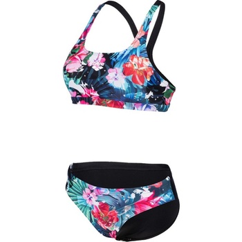 Arena Flower Bikini Swim Pro Back black/Multi