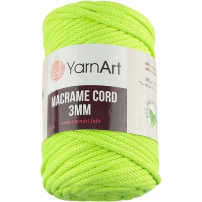 Macrame Cord 3 mm 801 jasně žlutá YarnArt