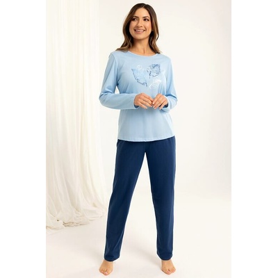 Regina Dámske pyžamo Viky modré dlhé