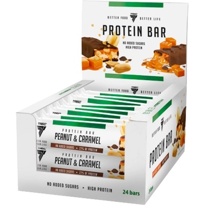 Trec Nutrition Protein Bar 30% | No Added Sugars [24 x 46 грама] Фъстъчено масло с карамел