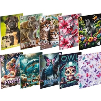 T-Creativ T-Creativ: Тетрадка A5 Girls на редове - от 4-ти клас, различни видове (A16025021)