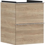 Hansgrohe Xelu Q - Шкафче за умивалник, 63x48x50 см, 2 чекмеджета, естествен дъб/хром 54021000 (54021000)
