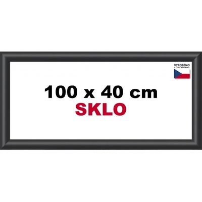 BFHM Plastový rám na puzzle 100x40cm čierný