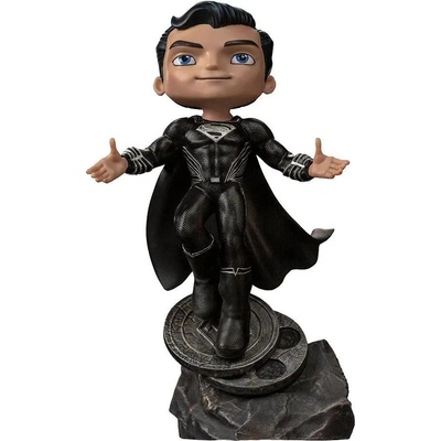 Iron Studios Justice League Mini Co. Deluxe PVC Superman Black Suit 18 cm