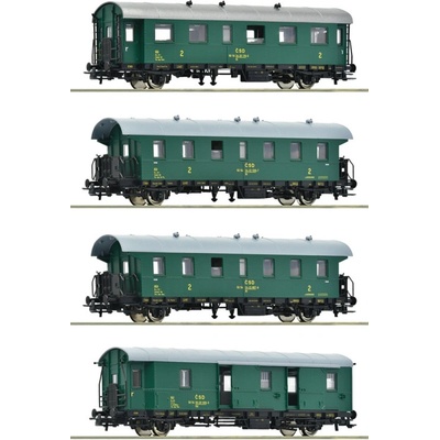 Roco Sada 4 ks osobních vagónů ČSD 6200088