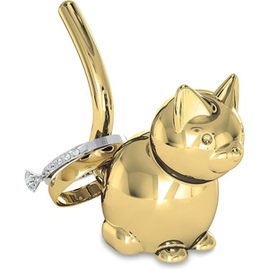 Umbra HK Limited Umbra Поставка за пръстени zoola cat - коте - цвят месинг (umbra-299212-104)