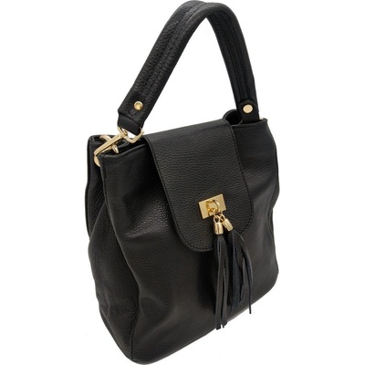 Donatella dámská kožená kabelka 715819 čierna
