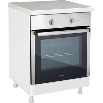 Matis Кухненски шкаф долен за вградена фурна in mdf d60 r бял гланц