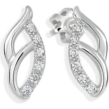 Soliter Náušnice z bieleho zlata so zirkónmi 239 001 01063 07