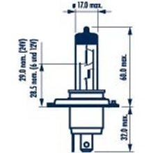 Narva 48881 H4 P43t-38 12V 60/55W