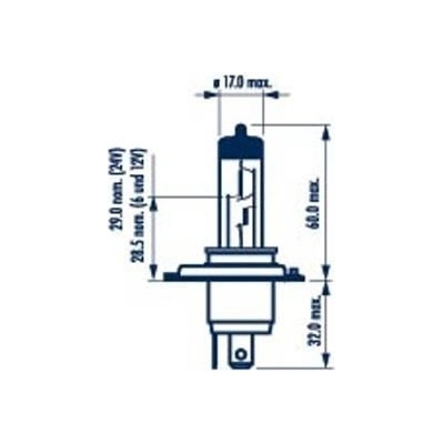 Narva H4 P43t-38 12V 100/90W